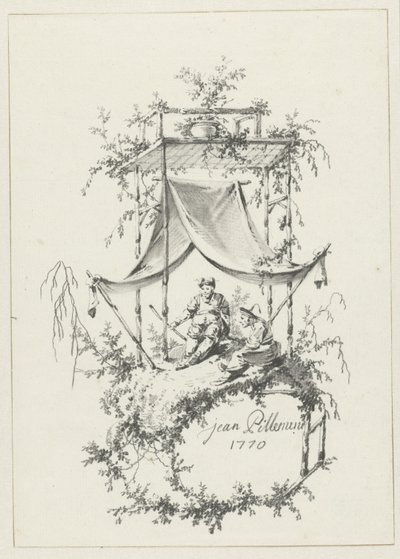 Compositie in Chinoiserie stijl door Jean Baptiste Pillement