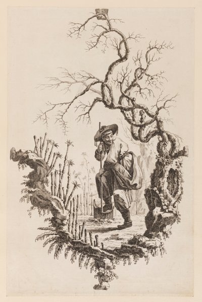 Figuur en Tak door Jean Baptiste Pillement
