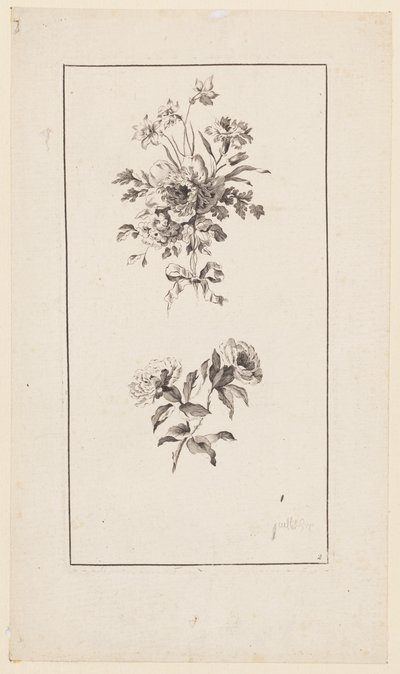 Bloemen takken, uit "Divers Bouquets d