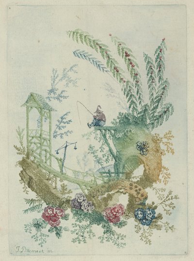 Ornamentontwerp uit Nouvelle Suite de Cahiers de Dessins Chinois, 1790s door Jean Baptiste Pillement
