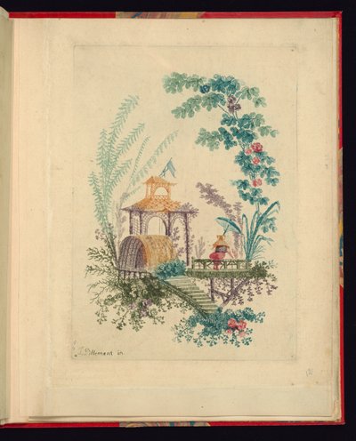 Ornamentaal ontwerp uit "Nouvelle suite de cahiers chinois a l