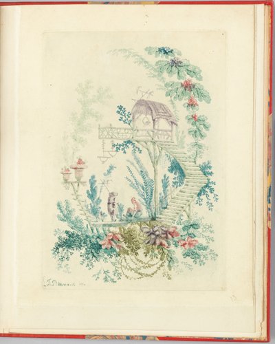 Ornamentontwerp uit Nouvelle suite de cahiers chinois a l