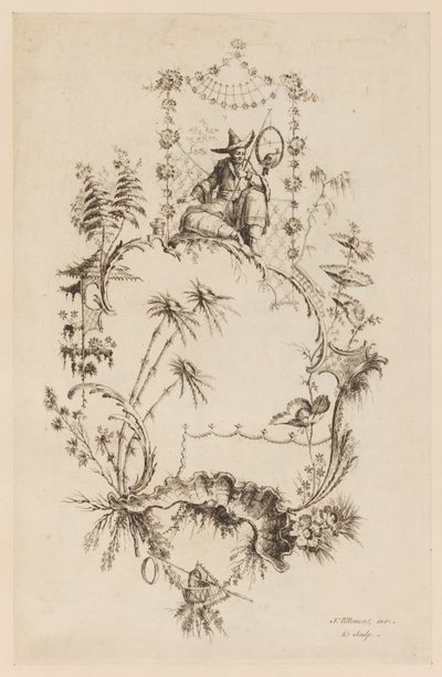 Plaat 3, uit "Een nieuw boek van Chinese ornamenten" door Jean Baptiste Pillement