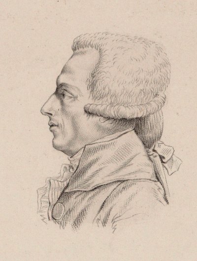 Portret van de violist en componist Niccolò Mestrino 1748-1789 door Jean Baptiste Ponce Lambert