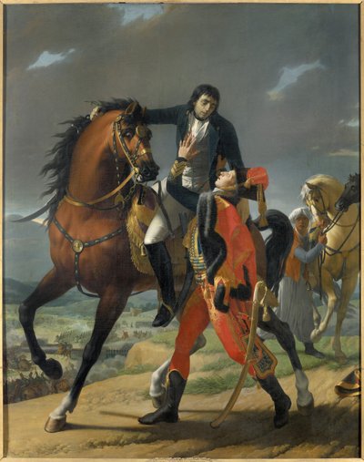 Dood van Generaal Louis Charles Antoine Desaix in de Slag bij Marengo op 14 juni 1800 door Jean Baptiste Regnault