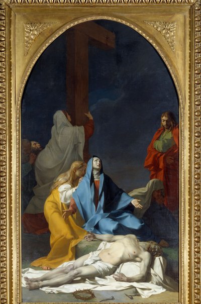 De kruisafneming schilderij door Jean Baptiste Regnault door Jean Baptiste Regnault