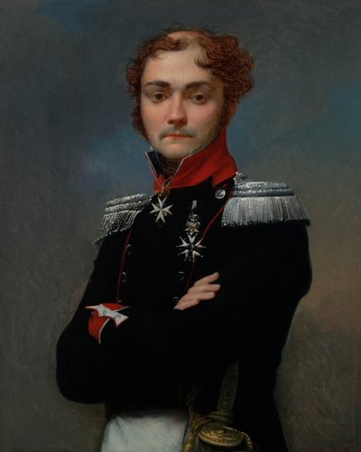 Portret van Charles-Louis Regnault, een Officier uit de Napoleontische Oorlogen door Jean Baptiste Regnault