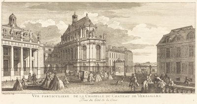 Bijzonder Uitzicht op de Kapel van het Kasteel van Versailles door Jean Baptiste Rigaud