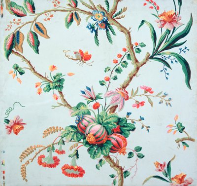 Bloemenbehangontwerp door Jean Baptiste Réveillon
