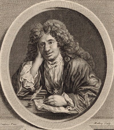 Portret van de componist Michel-Richard de Lalande, 1657-1726 door Jean Baptiste Santerre