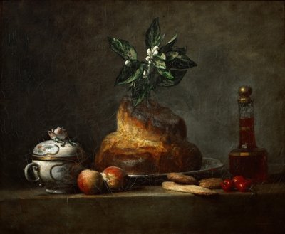 De brioche door Jean Baptiste Simeon Chardin
