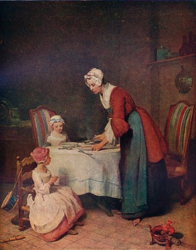 Le Benedicite Genade voor de maaltijd, ca. 1740. 1911 door Jean Baptiste Simeon Chardin