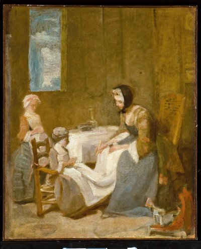 Le Bénédicité, een schets door Jean Baptiste Simeon Chardin