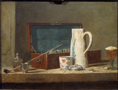 Pijpen en drinkgerei (ook wel La Tabagie genoemd) door Jean Baptiste Simeon Chardin