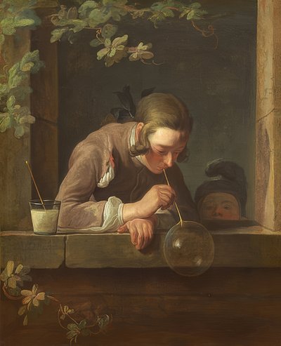 Zeepbellen. Om 1733/34 door Jean Baptiste Simeon Chardin