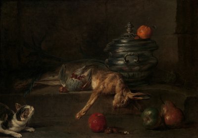 De zilveren terrine door Jean Baptiste Simeon Chardin