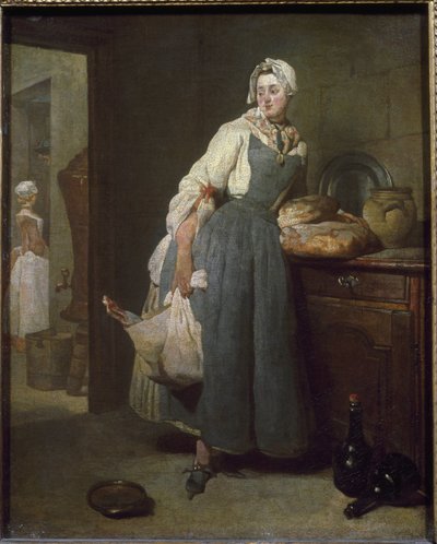 De kleermaker door Jean Baptiste Simeon Chardin