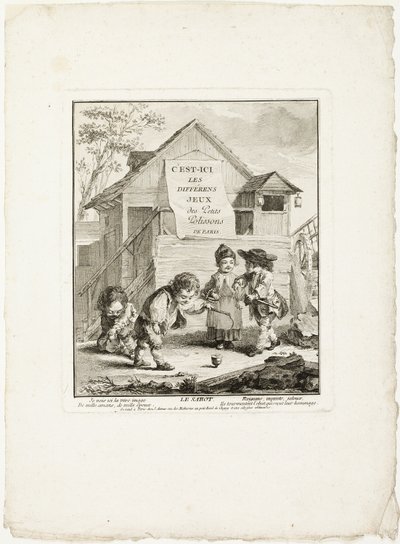 Paardenschoenen, uit De spelen van de Urkers van Parijs door Jean Baptiste Tilliard I