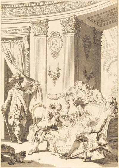 De Biechtvader Echtgenoot door Jean Baptiste Tilliard and Antoine Jean Duclos after Jean Honoré Fragonard