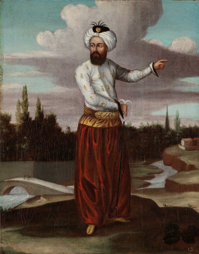 Een Chaous, een koerier naar de Sultan door Jean Baptiste Vanmour (workshop of)