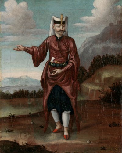 Een soldaat van de Janitsaren door Jean Baptiste Vanmour (workshop of)