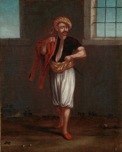 Een Albanese Zeeman door Jean Baptiste Vanmour (workshop of)