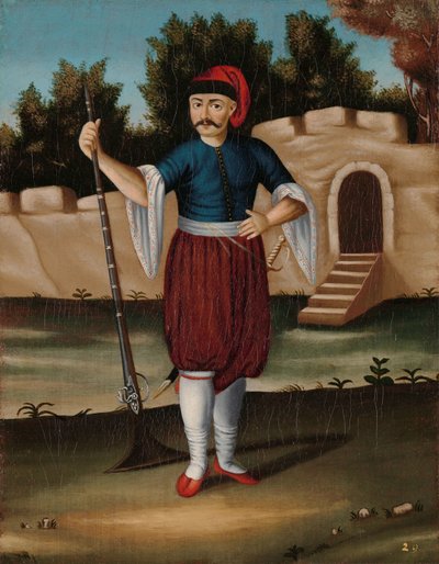 Man van de Albanese kust door Jean Baptiste Vanmour (workshop of)