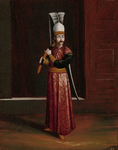 Seliktar Agassi, stalmeester van de Sultan (opperste wapendrager) door Jean Baptiste Vanmour (workshop of)