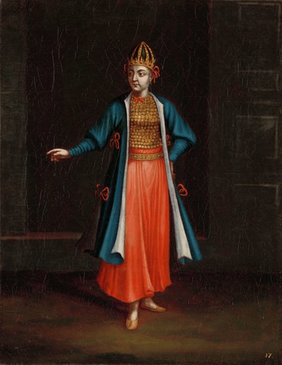 Vrouw van de Bulgaarse kust door Jean Baptiste Vanmour (workshop of)