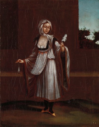 Vrouw van het eiland Patmos door Jean Baptiste Vanmour (workshop of)