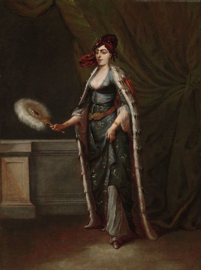 Een Turkse vrouw door Jean Baptiste Vanmour