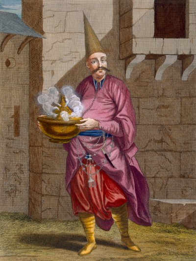 Halvadgi, de Banketbakker van de Sultan, ca. 1708 door Jean Baptiste Vanmour