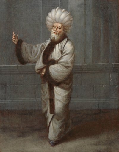 De kazasker, rechter door Jean Baptiste Vanmour