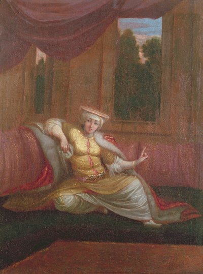 De Minnares van de Sultan door Jean Baptiste Vanmour