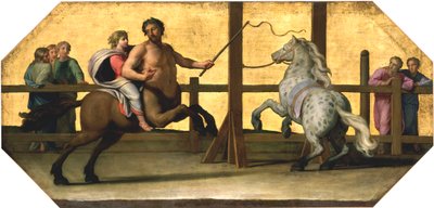De opvoeding van Achilles: De rijles, 17e eeuw door Jean Baptiste de Champaigne