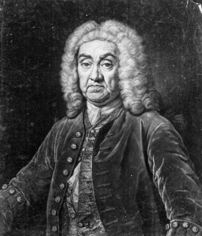 John James Heidegger, gegraveerd door John Faber, 1749 door Jean Baptiste van Loo