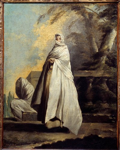 Vrouwen gehuld in wit door Jean Barbault