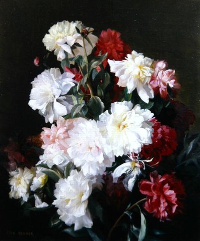 Stilleven van Bloemen door Jean Benner