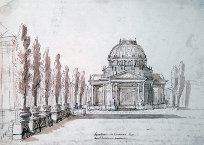 Tempel van Apollo, voor de opera Achille en Polyxene door Jean Berain, Jean Baptiste Lully
