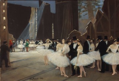 Achter de schermen bij de Parijse Opera door Jean Beraud