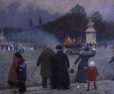 Duitse vlag gedragen bij de Invalides door Jean Beraud