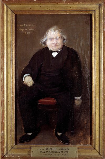 Portret van Ernest Renan (1823-1892), Franse filosoof door Jean Beraud