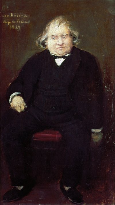 Portret van Joseph Ernest Renan (1823-1892), Franse historicus, filosoof, filoloog en schrijver, door Jean Beraud (1849-1935) door Jean Beraud