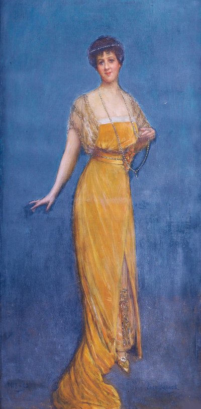 Portret van Madame Blanche Vesnitch née Ulman, 1913 door Jean Beraud