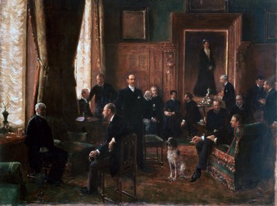 De Salon van Gravin Potocka, 1887 door Jean Beraud
