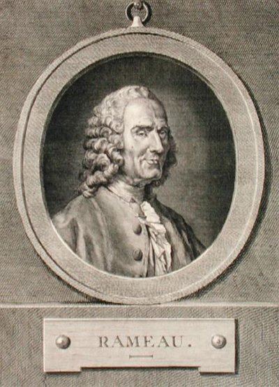 Portret van Jean Philippe Rameau (1683-1764) gegraveerd door Benoist (gravure) door Jean Bernard (after) Restout