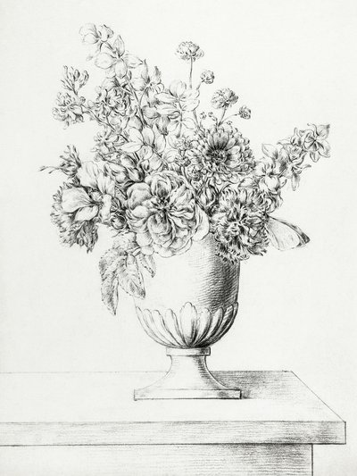 Bloemen in een vaas door Jean Bernard