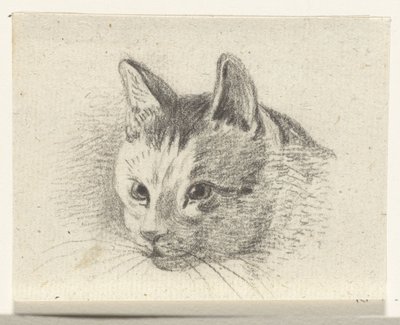 Kop van een kat door Jean Bernard