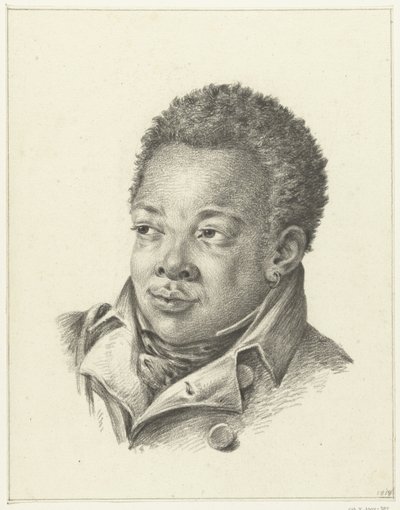 Portret van een zwarte man door Jean Bernard