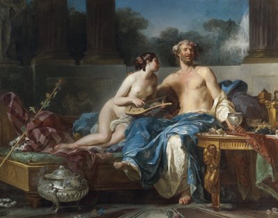 De genoegens van Anacreon door Jean Bernard Restout